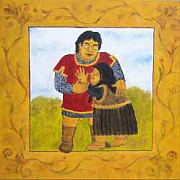 Toldi with his mother