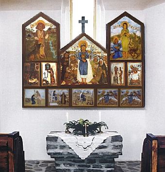 die Altar der Heilige Katharina  in Telkibánya, Ungarn