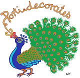 logo with peafowl